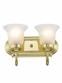【中古】【インポート品・未当て嵌める】Livex Lighting 1072-02 リビエラ 2ともし火 2階建てバスともし火 光輝金管楽器