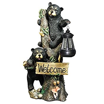【中古】【輸入品・未使用】%ﾀﾞﾌﾞﾙｸｫｰﾃ%Little Rascals%ﾀﾞﾌﾞﾙｸｫｰﾃ% Climbing Bear Cubs Solar Light Welcome Statue