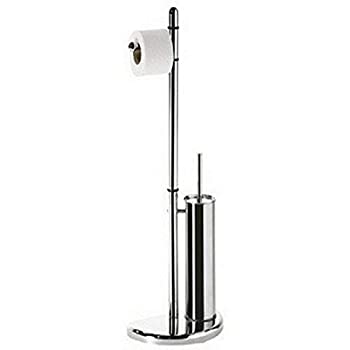 【中古】【輸入品・未使用】Gedyハイビスカス柄Free Standing浴室バトラー、クロム|スカイマーケットプラス