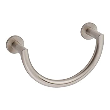 【中古】【輸入品・未使用】Ginger - Kubic Towel Ring in Satin Nickel - Satin Nickel