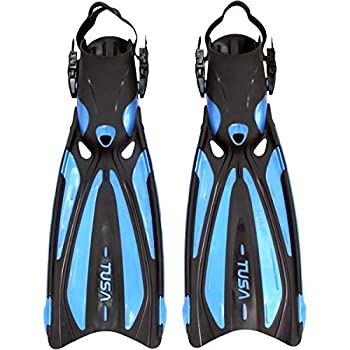 【中古】【輸入品・未使用】Tusa SF-22 Solla ouvert talon Plonge Palmes - Fish Tail Blue - Large / XLarge