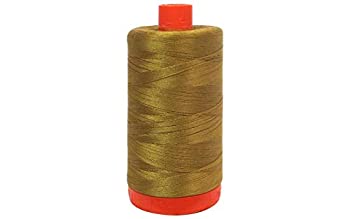 【中古】【輸入品・未使用】Aurifil Mako コットン糸 ソリッド 50ワット 1422ヤード 真鍮｜スカイマーケットプラス