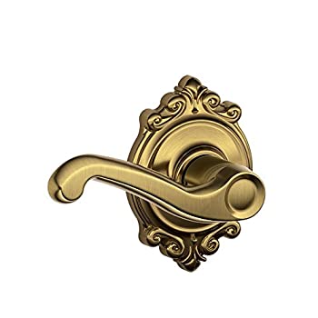 【中古】【輸入品・未使用】Schlage BrookshireコレクションFlair Passageレバー regular F10 FLA 609 BRK 1