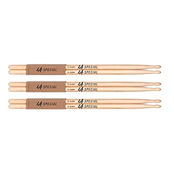 【中古】【輸入品・未使用】Promark 7AヒッコリードラムスティックLAスペシャル、3パック