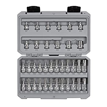 【中古】【輸入品・未使用】TEKTON 3/8 Inch Drive Torx/TR Torx Bit & External Star Socket Set%ｶﾝﾏ% 36-Piece (T10-T60%ｶﾝﾏ% TR10-TR60%ｶﾝﾏ% E4-E20) | SKT15402 141［並