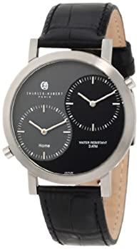 【中古】【インポート品・未当て嵌める】Charles-Hubert- Paris Mens Stainless Steel Case Dual Time Quartz Watch #3549