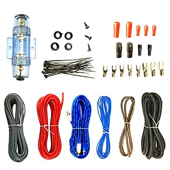【中古】【輸入品・未使用】Enrock Audio 8ゲージ アンプ配線取り付けキット RCA相互接続 スピーカーワイヤーヒューズホルダー