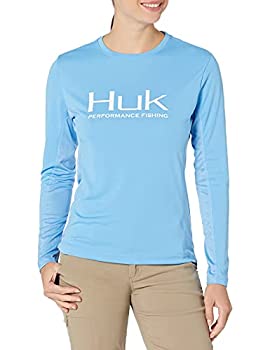 【中古】【輸入品・未使用】Huk レディース スタンダード アイコン X 長袖 釣り用シャツ 日焼け防止 カロライナブルー S｜スカイマーケットプラス