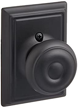 【中古】【輸入品・未使用】Schlage Lock Company F94GEO622ADD Georgian Knob Dummy Interior Pack with Deadbolt Cover Plate%ｶﾝﾏ% Matte Black by Schlage Lock Company