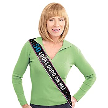 【中古】【輸入品・未使用】The Party Continuous 50th Birthday Party %ﾀﾞﾌﾞﾙｸｫｰﾃ%50 Looks Good On Me%ﾀﾞﾌﾞﾙｸｫｰﾃ% Sash %ｶﾝﾏ%