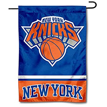 【中古】【インポート品・未当て嵌める】New York Knicks Double Sided Garden Flag