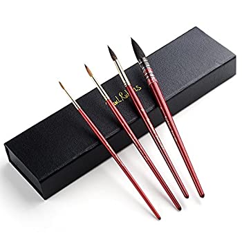 【中古】【輸入品・未使用】(L88-Brush Kit) - Paul Rubens Watercolour Paint Brushes Set%ｶﾝﾏ% Professional Round Squirrel and Weasel Hair Brushes for Watercolour%ｶﾝ