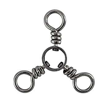 【中古】【輸入品・未使用】Dr.Fish 詰め合わせ50 three-way Swivels Triple Swivels Trollingナマズリグ64kgブラックニッケル