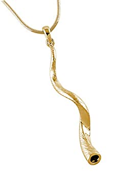 【中古】【輸入品・未使用】AJDesign ショファーペンダントネックレス Lサイズ クドゥ イエメナイト ユダヤ教 ブローホーン ロジウムメッキ ゴールド