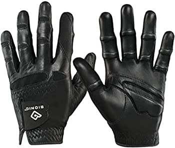 【中古】【輸入品・未使用】バイオニック安定グリップ メンズ ブラック ゴルフグローブ - 特許取得済 安定グリップ 本物のカブレッタレザー 整形外科医によるデザイン XL 左
