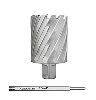 【中古】【輸入品・未使用】Accusize - 1-1 / 4%ﾀﾞﾌﾞﾙｸｫｰﾃ%x 2%ﾀﾞﾌﾞﾙｸｫｰﾃ%切削深さHSS環状カッター、1 Pcパイロットピン付き、2081-2025PIN｜スカイマーケットプラス