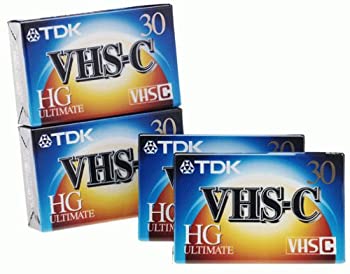 【中古】【インポート品・未当てはめる】TDK VHS-C Video Tape (4-Pack)
