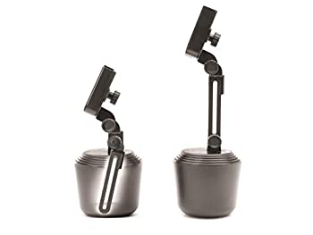 【中古】【輸入品・未使用】WeatherTech延長付きCupFone 携帯電話ホルダー 車用携帯電話マウント ユニバーサルカップホルダーフィット