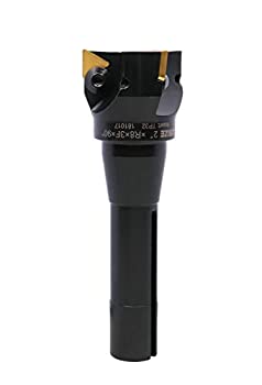 【中古】【インポート品・未当て嵌める】Accusize Tools - 2%ﾀﾞﾌﾞﾙｸｫｰﾃ% Carbide Indexable End Mills%ｶﾝﾏ% R8 Shank%ｶﾝﾏ% with 3 TPG32 Inserts%ｶﾝﾏ% 0046-0916