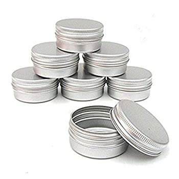 【中古】【輸入品・未使用】ctkcomスクリュートップラウンドスチールTins、2-ounce、forリップクリーム、工芸品、化粧品、キャンドル、ストレージキット シルバー