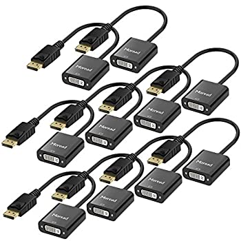 【中古】【輸入品・未使用】Moread DisplayPort (DP) - DVIアダプター 10個パック 金メッキディスプレイポート - DVI-Dアダプター (オスからメス) コンピューター デスクト