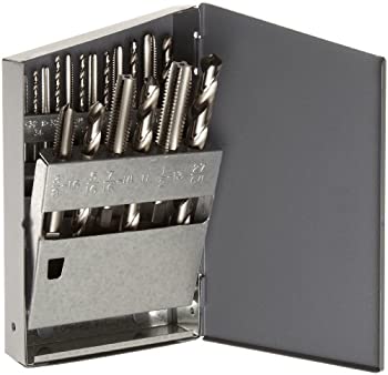 【中古】【輸入品・未使用】Chicago Latrobe HT18 High-Speed Steel Jobber Length Drill Bit and Hand Tap Set with Metal Case%ｶﾝﾏ% Uncoated (Bright) Finish%ｶﾝﾏ% Wire