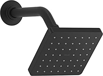 【中古】【インポート品・未当て嵌める】Kohler K-24805-BL パラレルシャワーヘッド 引っ敷き黒いこと