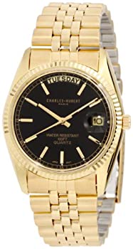 【中古】【インポート品・未当て嵌める】Charles-Hubert- Paris Mens Gold-Plated Quartz Watch #3400-OB