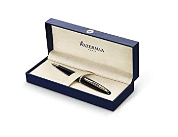 【中古】【輸入品・未使用】Waterman Carene Ball Pen Black Sea Lacquer and 23k Gold-plated Trim Ref S0700380 ボールペン (並行輸入品)