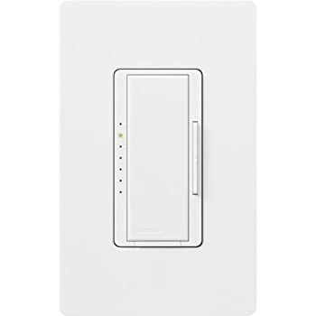 【中古】【インポート品・未当て嵌める】Lutron Maestro 600W マルチ位置／単極 低起電力陰電子電気回路 デジタル漸移調光器 MAELV-600-WH 1