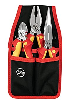 【中古】【インポート品・未当て嵌める】Wiha 32873 Insulated Pliers Belt Pack Kit%ｶﾝﾏ% 3 Piece by Wiha