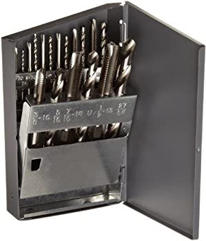 【中古】【輸入品・未使用】Chicago Latrobe GT18 High-Speed Steel Jobber Length Drill Bit and Spiral Point Tap Set with Metal Case%ｶﾝﾏ% Uncoated (Bright) Finish%ｶﾝ