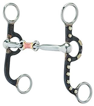 【中古】【輸入品・未使用】WeaverレザーProfessional Argentineビットwith 5?%ﾀﾞﾌﾞﾙｸｫｰﾃ% Sweet Iron Copper Wire Wrapped Dogbone口、ドイツシルバートリム