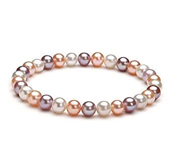 【中古】【輸入品・未使用】PearlsOnly???Donnaマルチカラー6???7?mm淡水養殖パールブレスレット マルチカラー