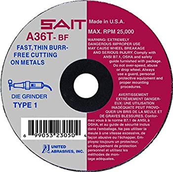 【中古】【輸入品・未使用】SAIT 23052 Type 1 Cutting Wheel%カンマ% 3 by 0.035 by 1/4 A36T%カンマ% 100-Pack by United Abrasives|スカイマーケットプラス