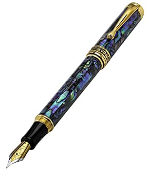 【中古】【インポート品・未当て嵌める】Xezo達士生まれながら貝殼製中字筆プラチナメッキ、差し上げ物に至適、一風変わったの２つとない特殊な書き込み。