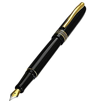 【中古】【輸入品・未使用】Xezo ファイン 万年筆 ブラック スクリューオンキャップ 限定版 (ファントム クラシック ブラック F)