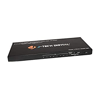 【中古】【インポート品・未当て嵌める】J-Tech デジタルスケーラー/マルチ解像力最終生産物 (MRO) 18GBps 1x8 HDMI 2.0 スプリッター HDR10/ドルビービジョン 4K@60サイクル 4:4:4 [JTECH-18GSP18M]