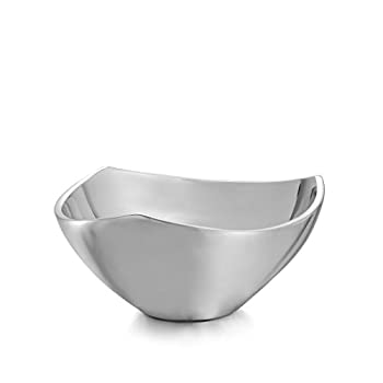 【中古】【インポート品・未当て嵌める】Nambe Tri-Corner Bowls - 0.9l. 19.1糎 Bowl
