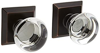 【中古】【インポート品・未当て嵌める】Emtek ProvidenceクリスタルダブルダミードアノブQuincy Rosette???Orb ( ek-8531pcus10b ) インテリア・寝具・収納-その他