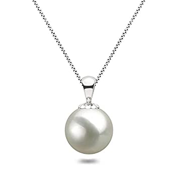 【中古】【輸入品・未使用】Orien Jewelry ホワイト日本製AAAA 6~12.5mm 淡水養殖真珠ペンダントネックレス 16インチ/18インチ ソリティアネックレスペンダント｜スカイマーケットプラス