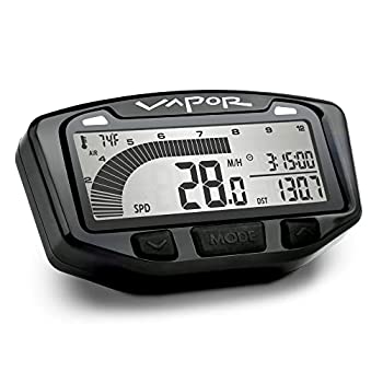 【中古】【輸入品・未使用】Trail Tech Vapor デジタルゲージ スピードメーター タコメーター オートバイ ATV UTVキット KTM / Husqvarna - Motorcycle ブラック 752-111