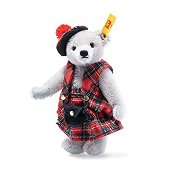 【中古】【輸入品・未使用】シュタイフ-Steiff #026911 エジンバラ テディベア、Great Escapes Edinburgh Teddybear in Giftbox%ｶﾝﾏ% Mohair%ｶﾝﾏ% 16 cm%ｶﾝﾏ% Grey
