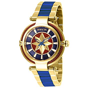 【中古】【インポート品・未当て嵌める】Invicta キャプテンマーベル 石英 レディースウォッチ 28832