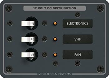 【中古】【インポート品・未当てはめる】Blue Sea Systems青味海8025ダイアログボックスDC 3回路ブレーカー
