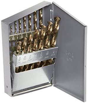 【中古】【輸入品・未使用】Chicago Latrobe 550 Series Cobalt Steel Jobber Length Drill Bit Set with Metal Case%ｶﾝﾏ% Gold Oxide Finish%ｶﾝﾏ% 135 Degree Split Point%｜スカイマーケットプラス