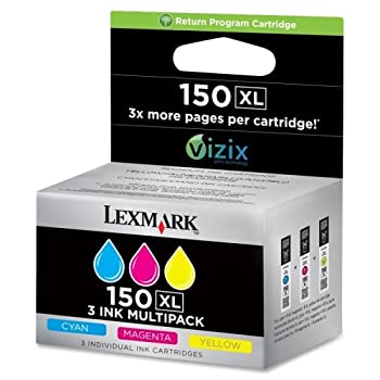 【中古】【インポート品・未当て嵌める】Lexmark 14N1807 150XL Color Tri Pk by Lexmark