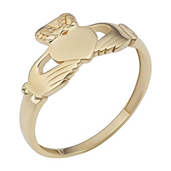 【中古】【インポート品・未当て嵌める】Kooljewelry 14K黄色ゴールド クラダリング