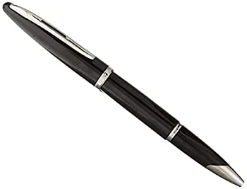 【中古】【輸入品・未使用】Waterman Carene Gift Box includes Fine Nib Silver Trim Roller Ball Pen - Black Lacquer/Black - Refill ローラーボールペン (並行輸入品)