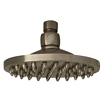 【中古】【インポート品・未当て嵌める】(Brushed Nickel) - Whitehaus WHOSA10-6-BN Showerhaus Round Rainfall Showerhead with 62 Spray Nozzles%ｶﾝﾏ% 15糎%ｶﾝﾏ% Brushed Nickel